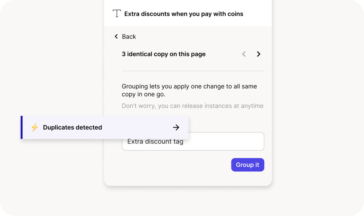 Duplicate detection