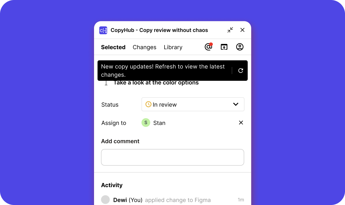 Real-time sync with notifications.
No sudden changes.
